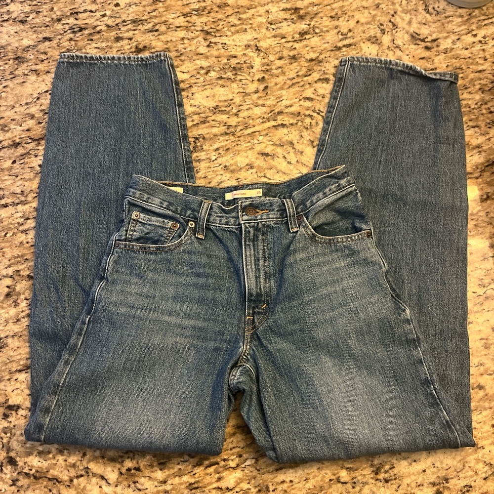 Levi's Women Baggy Dad Blue Jeans